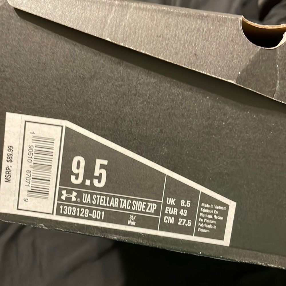Brand new, never worn UA boots.